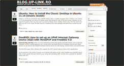 Desktop Screenshot of blog.up-link.ro